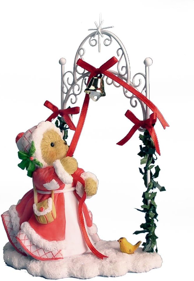 cherished teddies collection girl ringing bell 20th anniversary